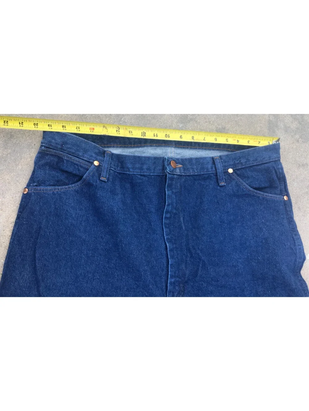 Vintage Wrangler Jeans 13MWZ Regular Fit Denim Blue Jeans Western Mens 42x34